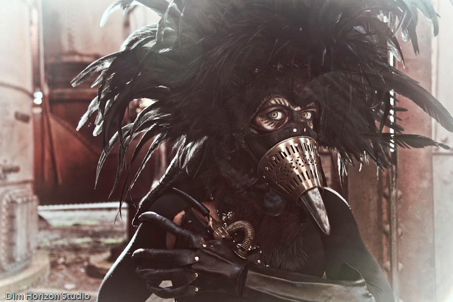 Paige Gardner Costume Steampunk Bird mask headpiece